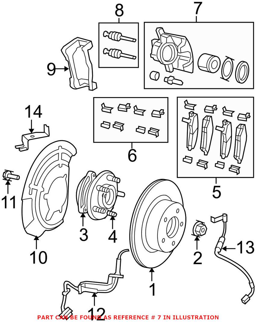 Disc Brake Caliper Genuine Jeep 68003697AC