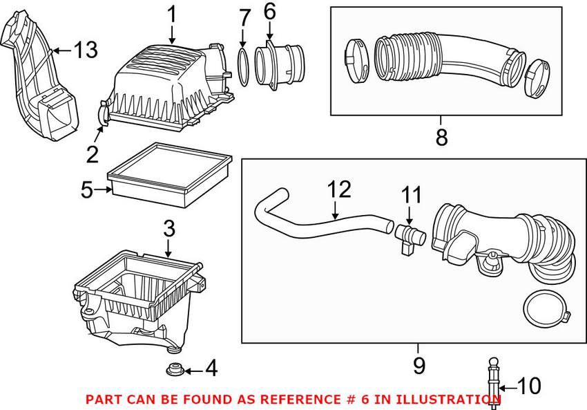 Mass Air Flow Sensor Genuine Jeep 68151956AB