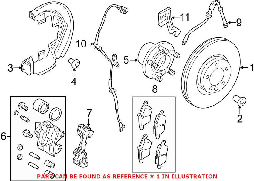 Land Rover Disc Brake Rotor - Front (300mm)