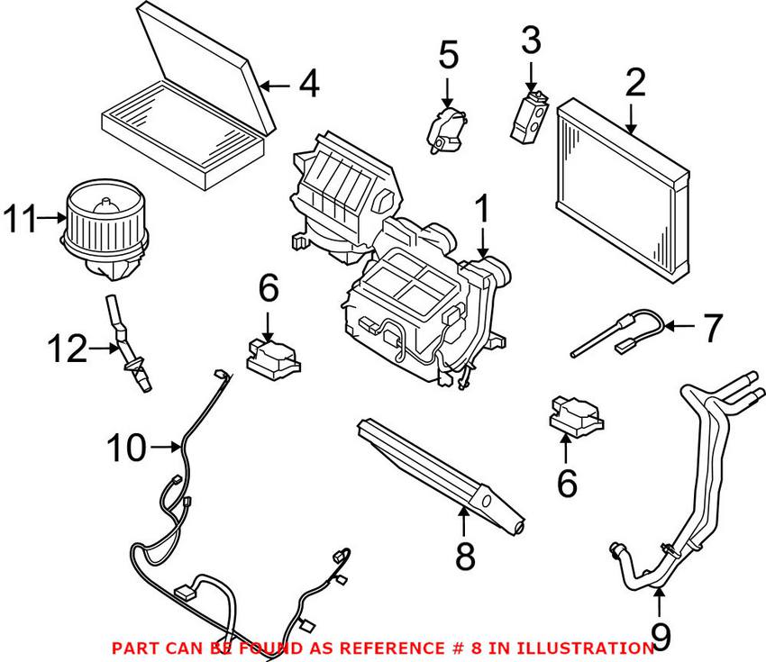 Land Rover Heater Core LR017030