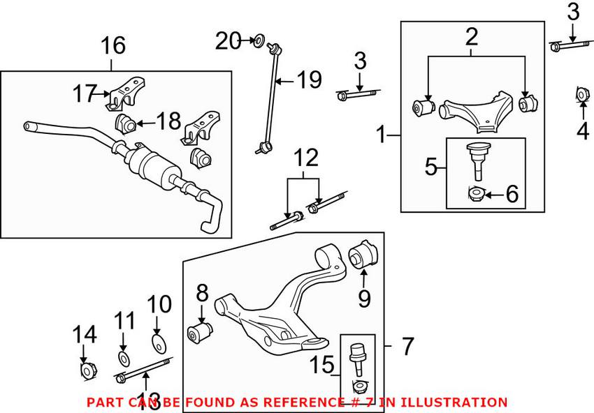 Land Rover Control Arm - Front Passenger Side Lower LR029301