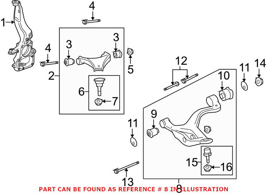 Land Rover Control Arm LR073369