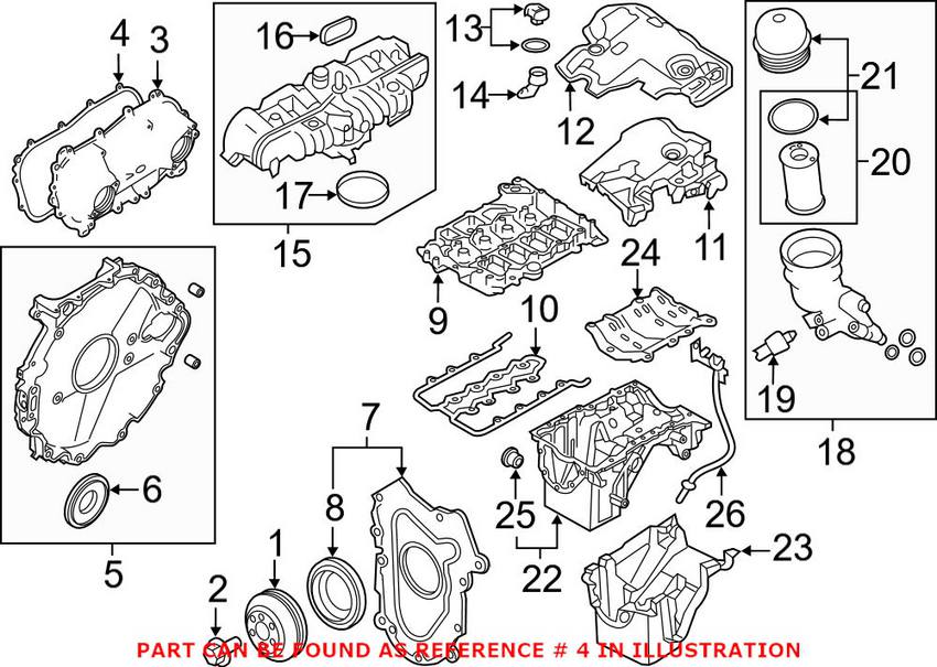 Land Rover Engine Timing Cover Gasket Genuine Land Rover LR091809