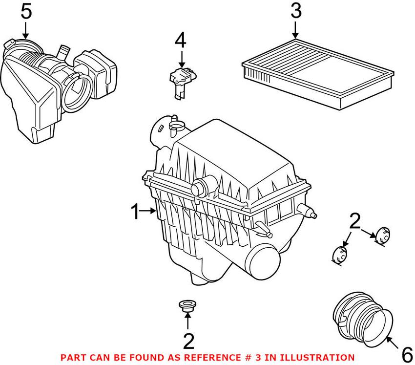 Land Rover Engine Air Filter PHE500021