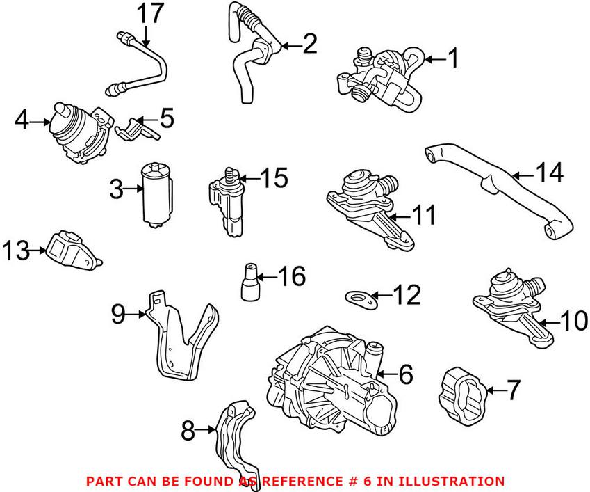 Mercedes Secondary Air Pump 0001403785