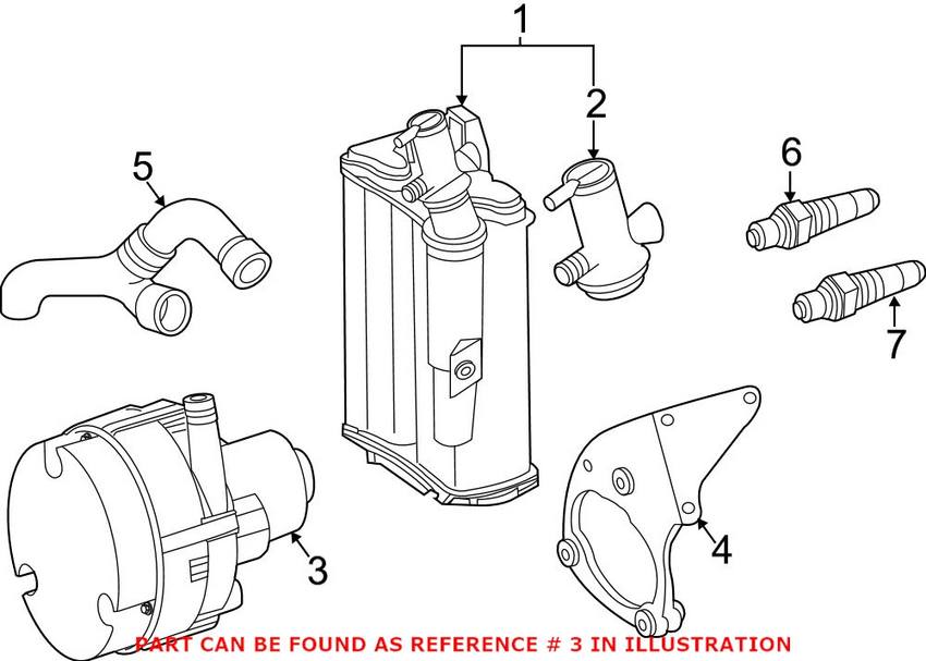 Mercedes Secondary Air Pump 0001407085