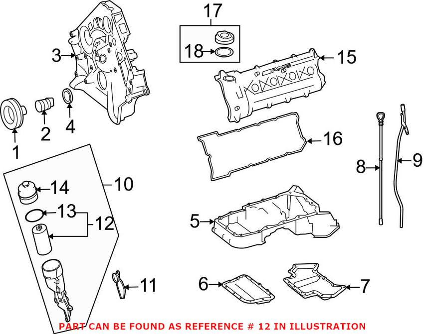 Mercedes Engine Oil Filter 0001803009