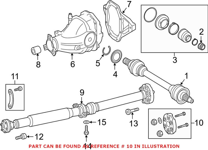 Mercedes Drive Shaft Flex Disc Kit 0004111100