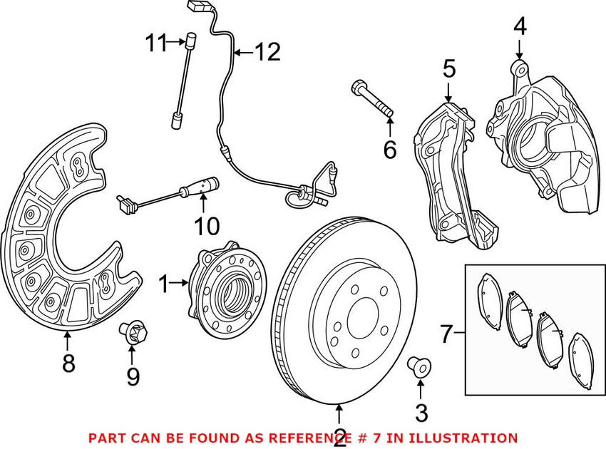 Mercedes Disc Brake Pad Set - Front 0004206600