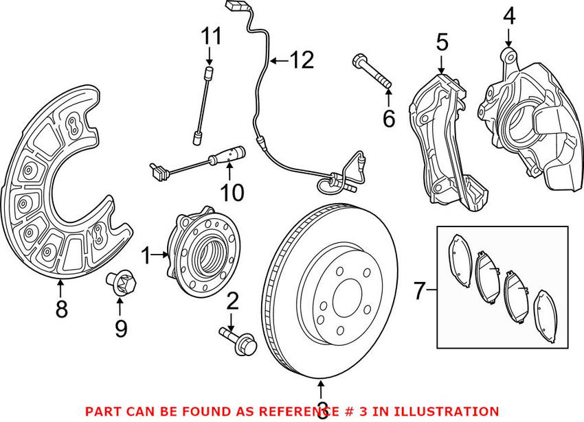 Mercedes Disc Brake Rotor - Front (Cross-Drilled)