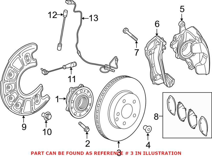 Mercedes Disc Brake Rotor - Front