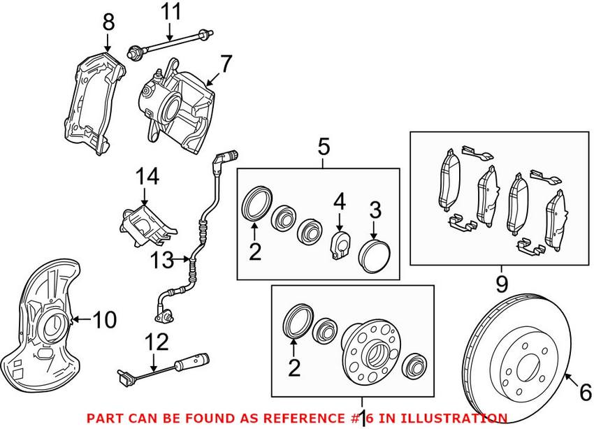 Mercedes Disc Brake Rotor - Front (322mm) (Cross-Drilled)