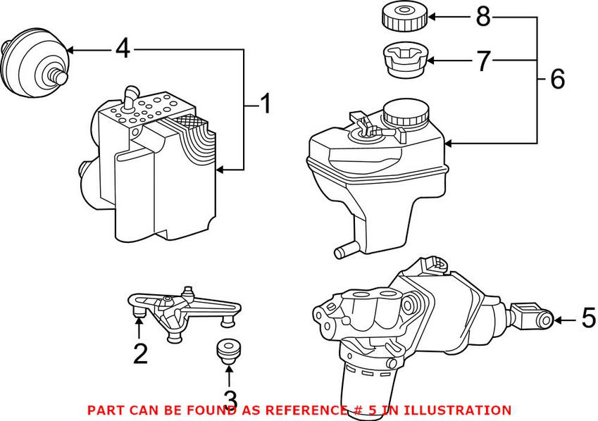 Mercedes Brake Master Cylinder (w/ Sensotronic Brake Control) 0004300712