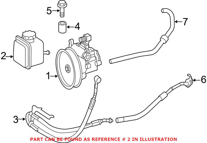 Mercedes Power Steering Reservoir 0004602283