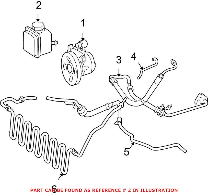 Mercedes Power Steering Reservoir 0004602483