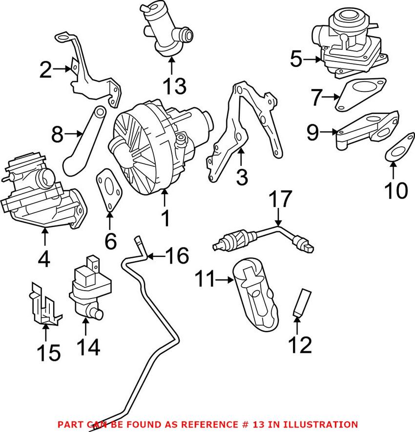 Mercedes Vapor Canister Shut-Off Valve 0004707193