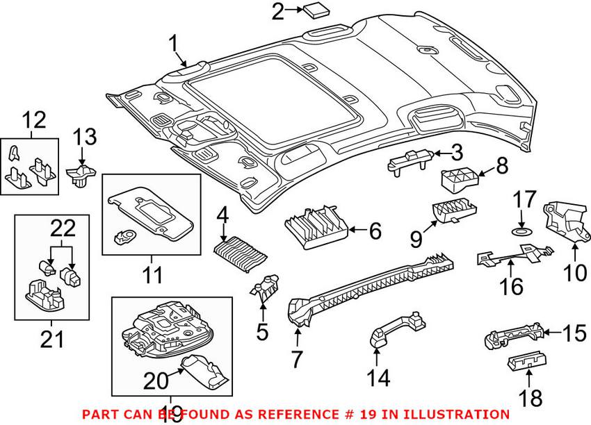 Mercedes Reading Light 00090090077H52