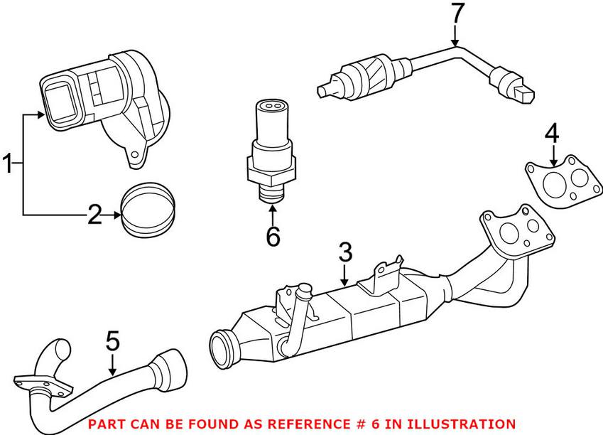 Mercedes Exhaust Gas Temperature (EGT) Sensor 0009054308