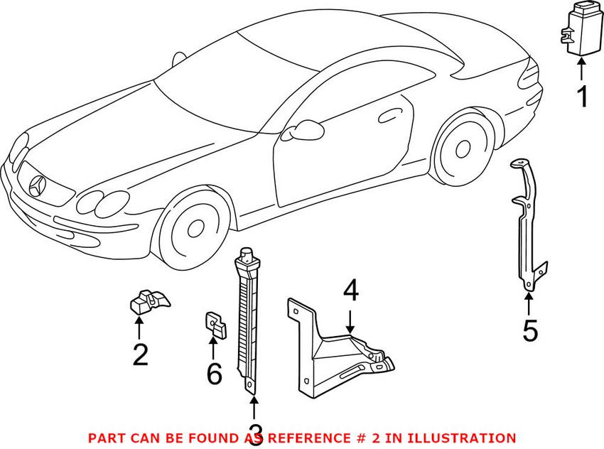 Mercedes Tire Pressure Monitor Sensor (315MHZ) 0009055805