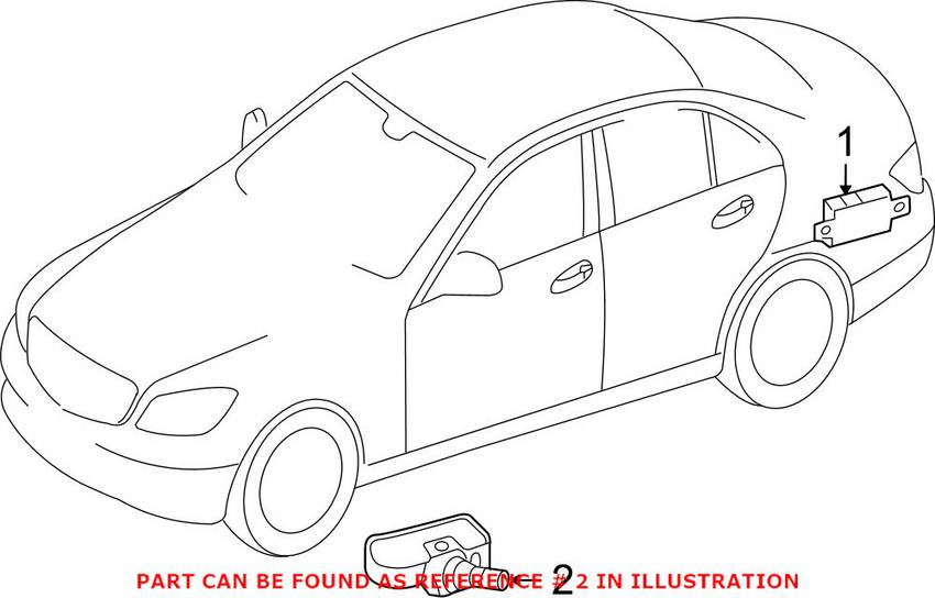 Mercedes Tire Pressure Monitor Sensor (433MHz) 0009057200