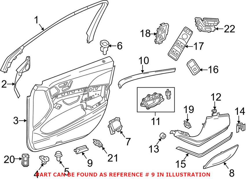 Mercedes Courtesy Light 00090613357H52