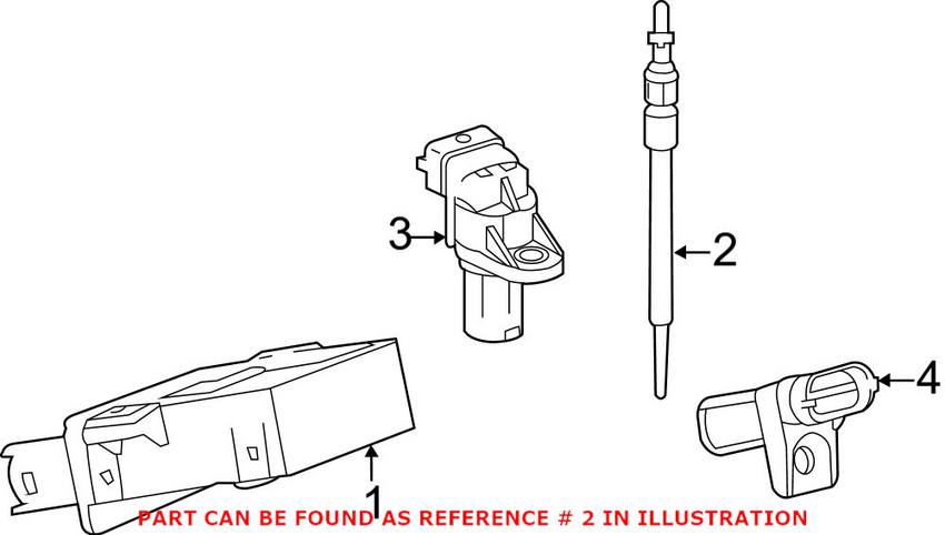 Mercedes Diesel Glow Plug 0011596601 - Genuine Mercedes