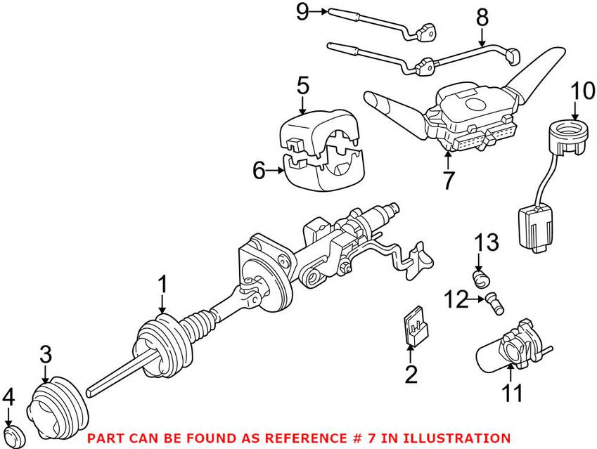 Mercedes Steering Wheel Multi-Function Switch 0015406545