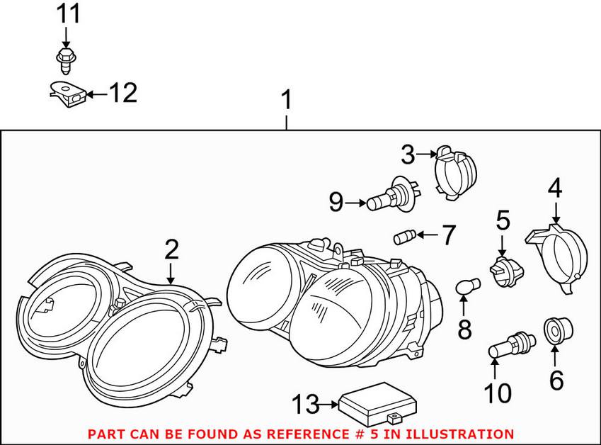 Mercedes Turnsignal Bulb Socket - Front 0018262082