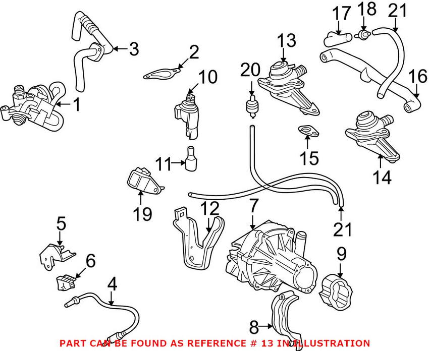 Mercedes Secondary Air Pump Check Valve - Passenger Side 0021403660