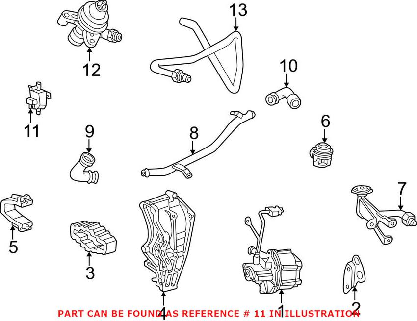 Mercedes EGR Change Over Valve 0025400697