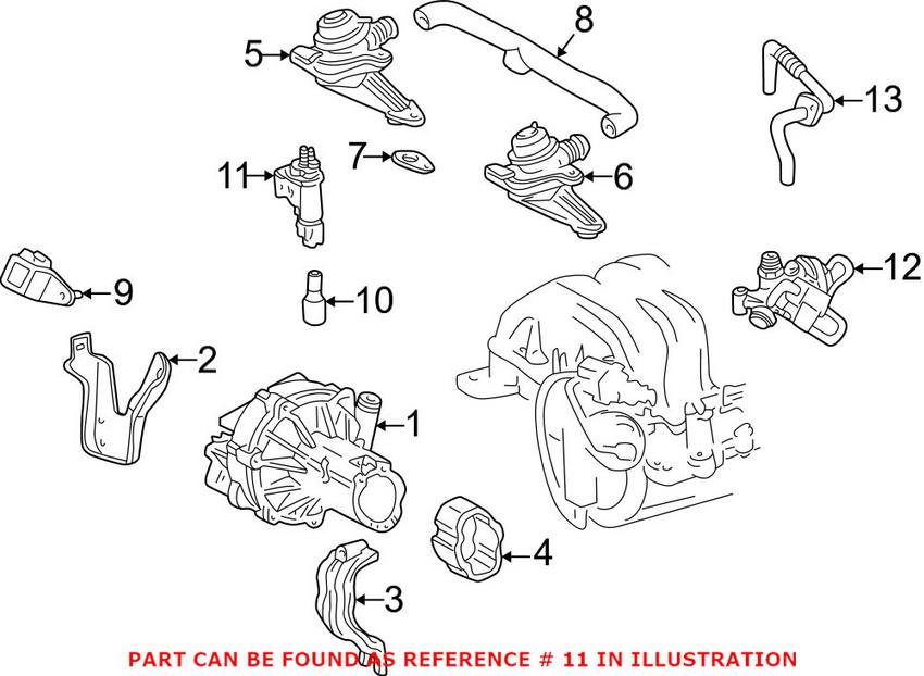 Mercedes EGR Change Over Valve 0025407097