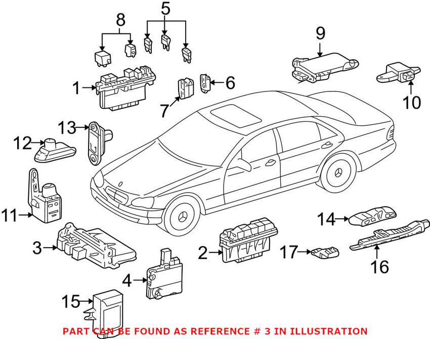 Mercedes Fuse Box 0025452201