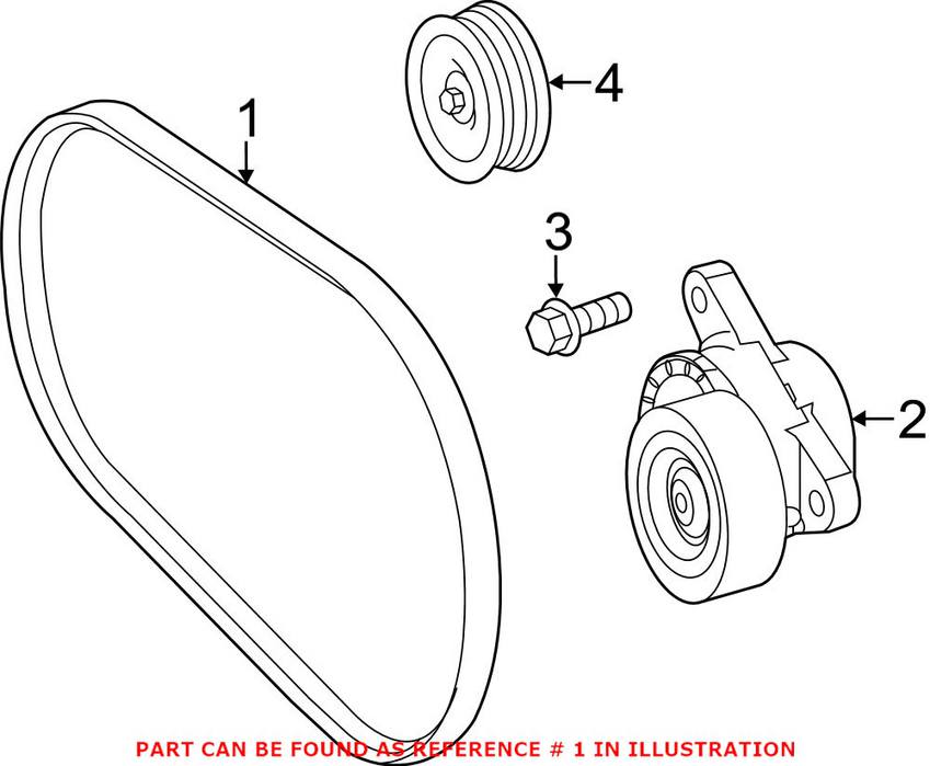 Mercedes Accessory Drive Belt (6K 2215) 0029935496