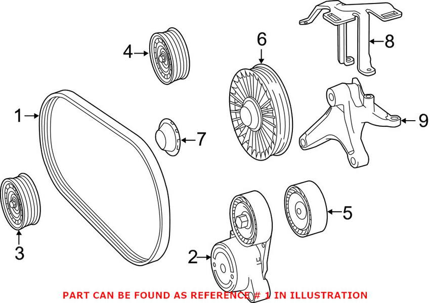 Mercedes Accessory Drive Belt (6PK 2523) 0029936796