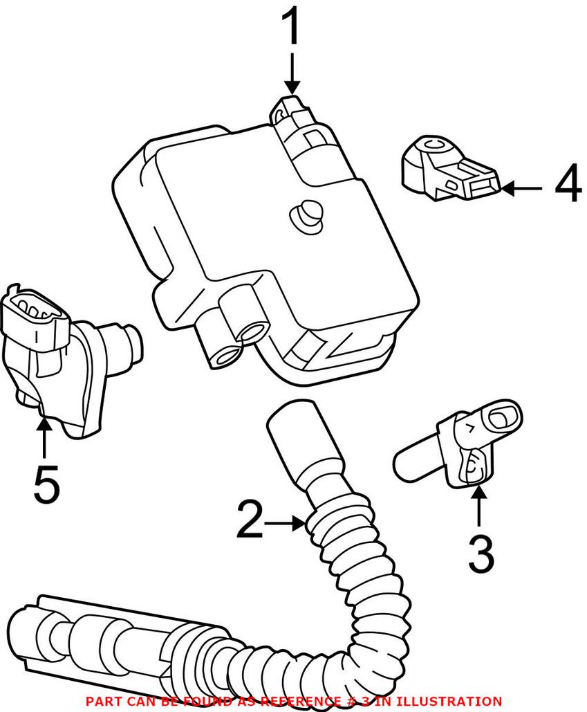 Mercedes Crankshaft Position Sensor (2 Pin) 0031532828