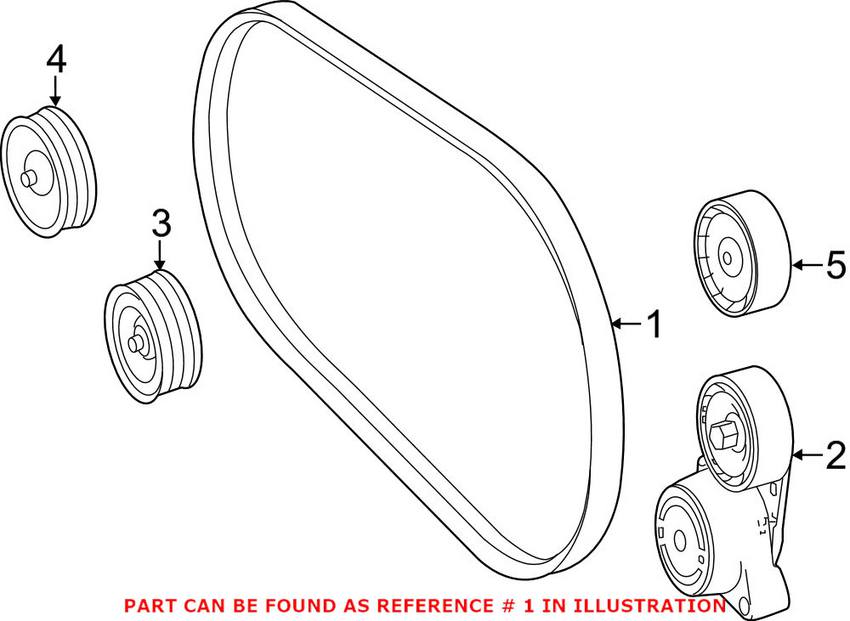 Mercedes Accessory Drive Belt 0039934796