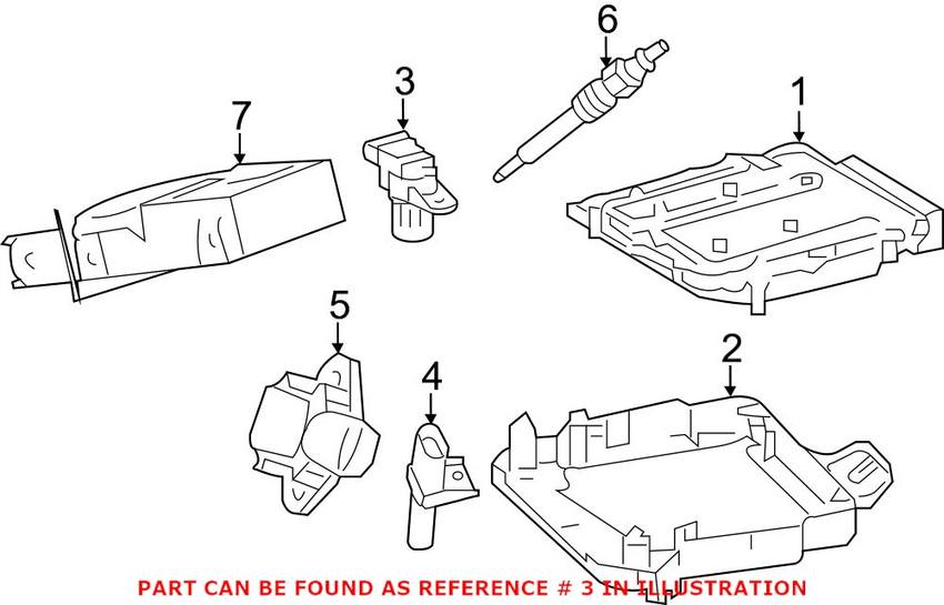 Mercedes Camshaft Position Sensor 0051531328