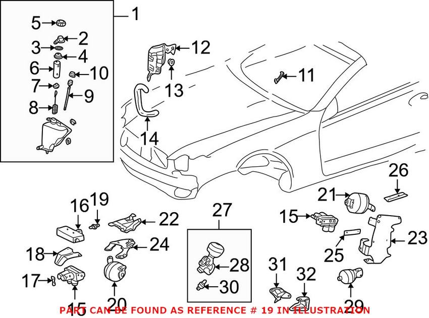 Mercedes Auto Trans Oil Temperature Sensor 0051532328