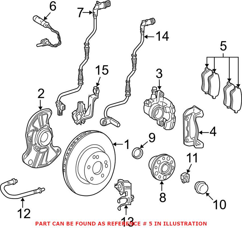 Mercedes Disc Brake Pad Set - Front 005420392041