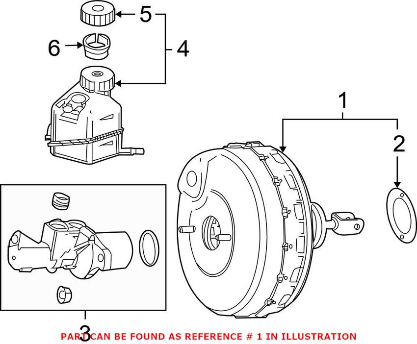 Mercedes Power Brake Booster 0054308530