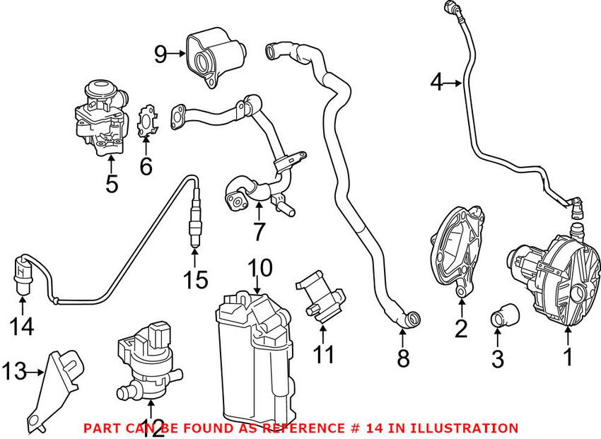 Mercedes Oxygen Sensor - Front 0065422718