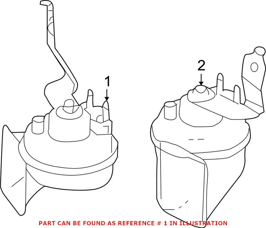 Mercedes Horn (Low Tone) (420Hz) 0065423320