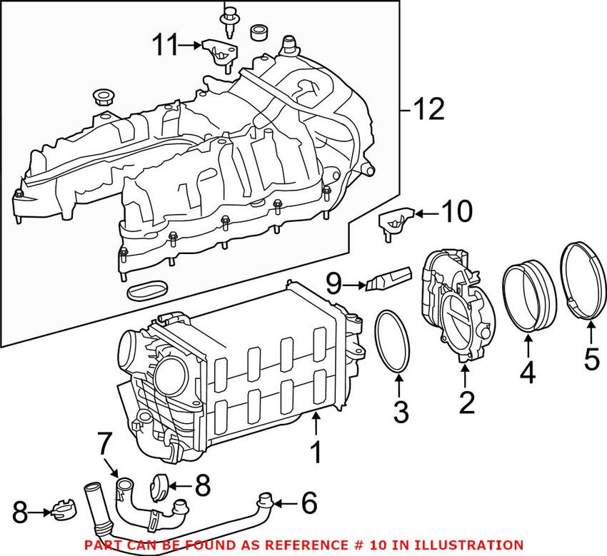 Mercedes Turbocharger Boost Sensor 0071533128