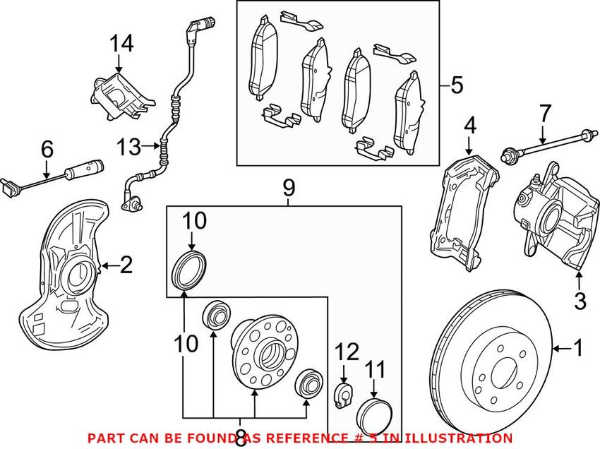 Mercedes Disc Brake Pad Set - Front 0074208420