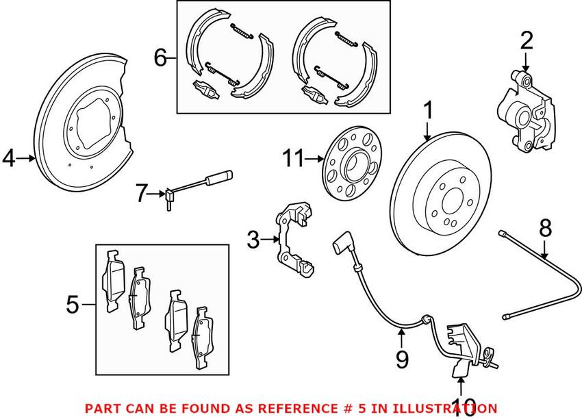 Mercedes Disc Brake Pad Set - Rear 0074209320