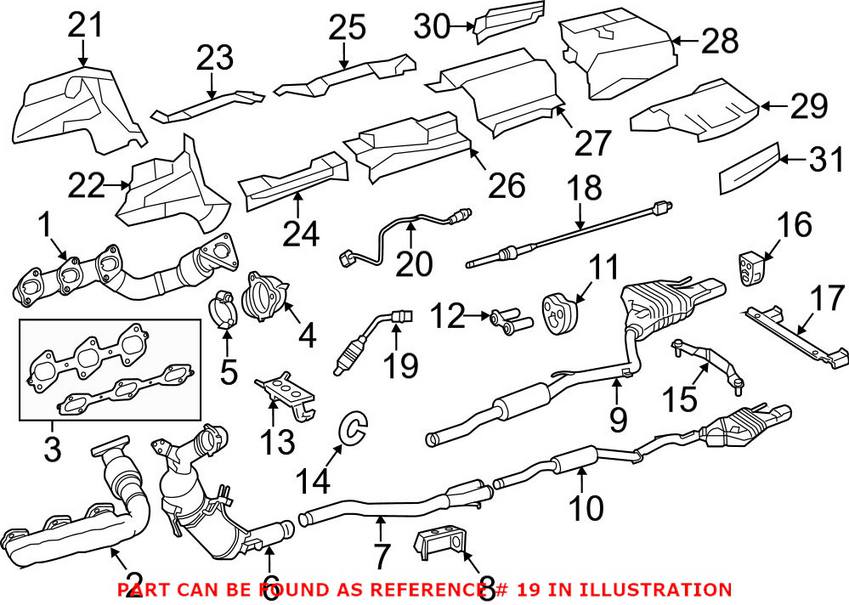 Mercedes Oxygen Sensor 0075421618