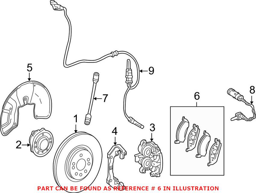 Mercedes Disc Brake Pad Set - Front 0084202020