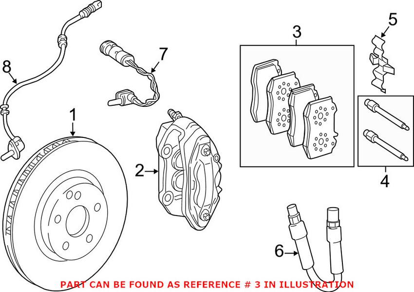 Mercedes Disc Brake Pad Set - Front 0084204020