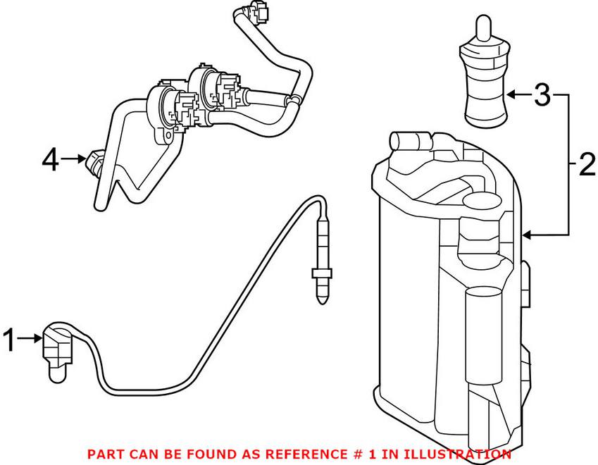 Mercedes Oxygen Sensor - Front 0095425818