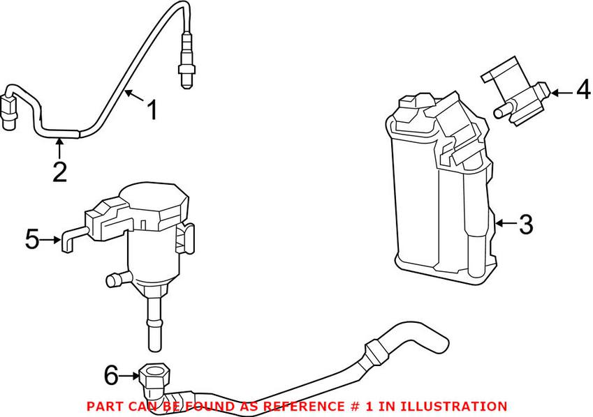 Mercedes Oxygen Sensor - Front 0095425918